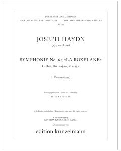 Symphony no. 63, 2nd version (1779)