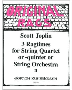 3 ragtimes for string quartet or string orchestra, Volume 2