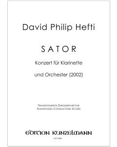 SATOR, Konzert für Klarinette und Orchester