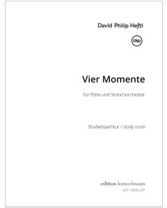 Vier Momente, für Flöte und Streichorchester