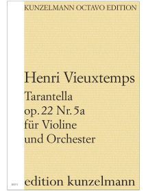 Tarantella op. 22/5a, for violin and orchestra